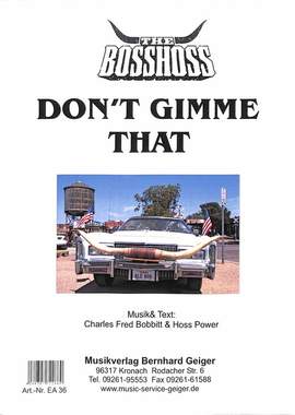 The, B: Don't gimme that