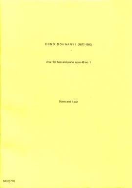 Dohnányi, E v: Aria op 48/1