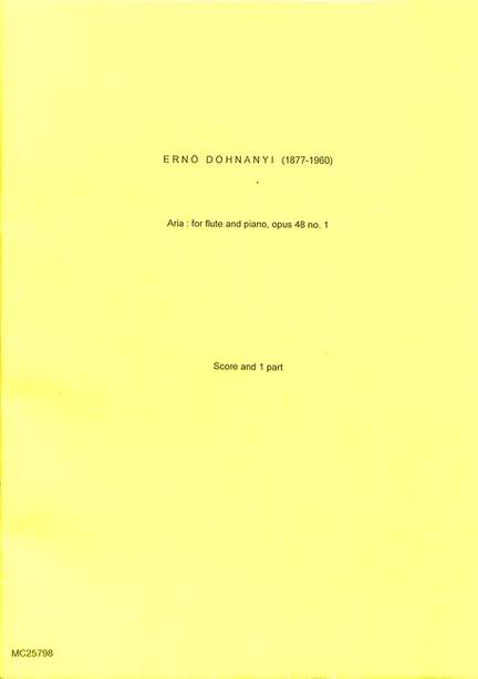 Dohnányi, E v: Aria op 48/1