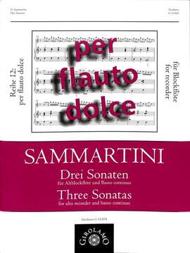 Sammartini, G: 3 Sonaten
