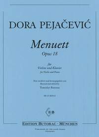 Pejačević, D: Menuett op 18