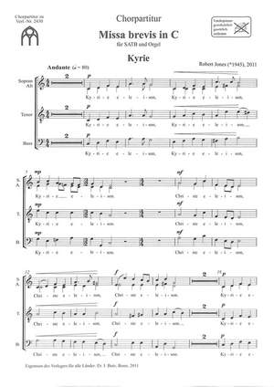 Jones, R: Missa brevis C-Dur