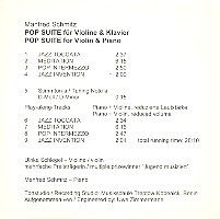 Schmitz, M: Pop Suite