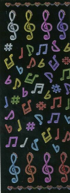 Stickers Musikmotive