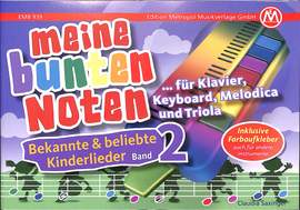 Meine bunten Noten für Klavier Keyboard Melodica + Triola