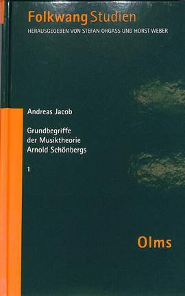 Jacob, A: Grundbegriffe der Musiktheorie Arnold Schönbergs