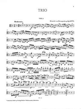 Herzogenberg, H v: Trio op 27/2