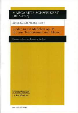 Schweikert, M: Lieder an ein Mädchen op 15