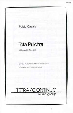 Casals, P: Tota pulchra es