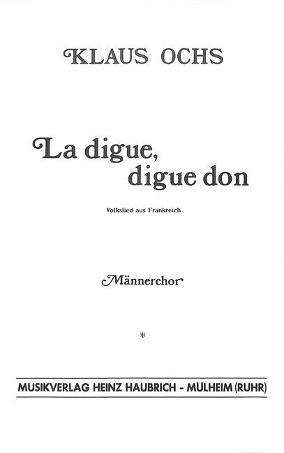 Ochs, K: La digue digue don