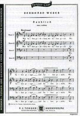 Weber, B: Danklied