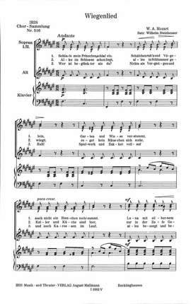 Mozart, W A: Wiegenlied (schlafe mein Prinzchen)