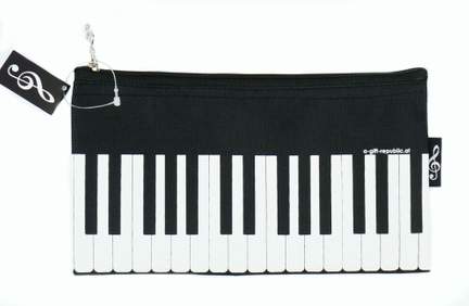 Pencil case keys black 24*12,5 cm