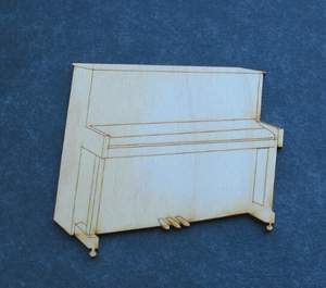 Holz Anhänger Klavier