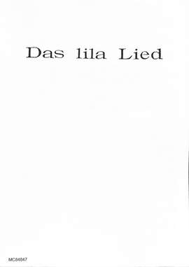 Spoliansky, M: Das Lila Lied