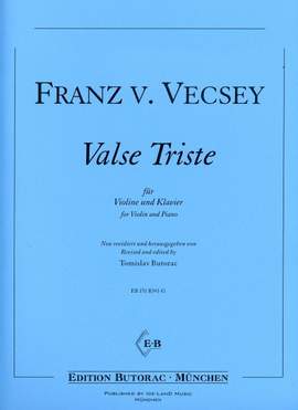 Vecsey, F: Valse triste