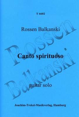Balkanski, R: Canto spirituoso