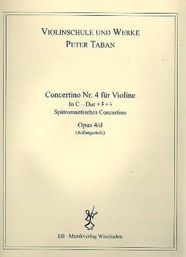Taban, P: Concertino 4 C-Dur op 4d