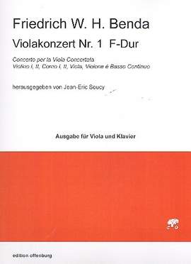 Benda, F W H: Konzert 1 F-Dur