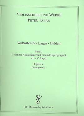 Taban, P: Vorkosten der Lagen Etüden 1 op 5