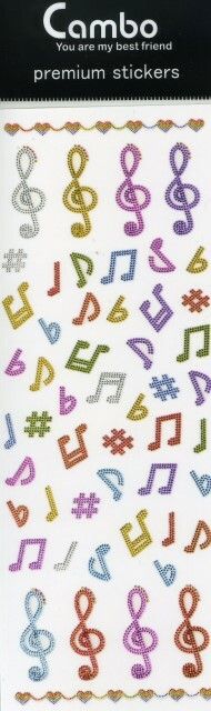 Stickers Musikmotive