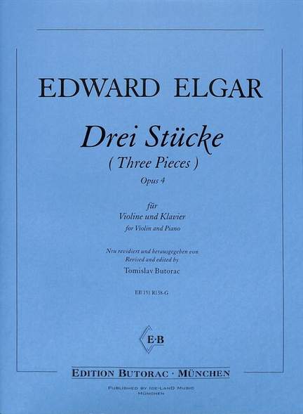Elgar, E: 3 Stücke op 4