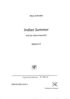 Schindler, K: Indian summer