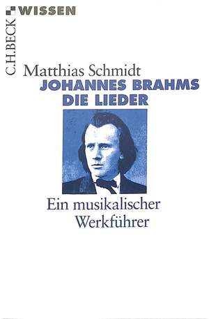 Schmidt, M: Johannes Brahms - Die Lieder