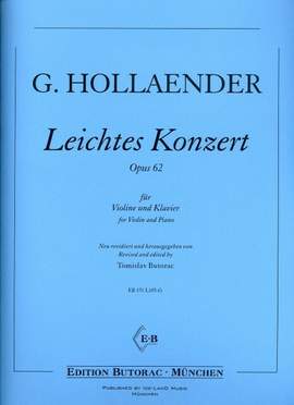 Hollaender, G: Leichtes Konzert op 62
