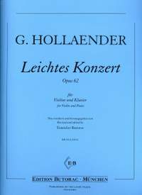 Hollaender, G: Leichtes Konzert op 62