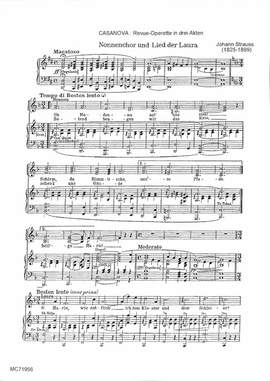 Strauß (Son), J: Nonnenchor und Lied der Laura