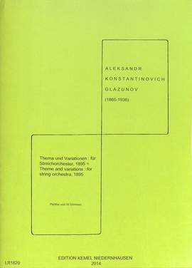 Glazunov, A: Thema + Variationen g-moll