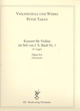 Taban, P: Konzert im Stil von J S Bach 1 op 6c