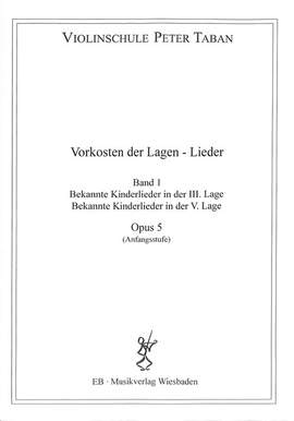 Taban, P: Vorkosten der Lagen Lieder 1 op 5