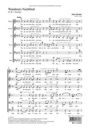 Kössler, H: Wanderers Nachtlied