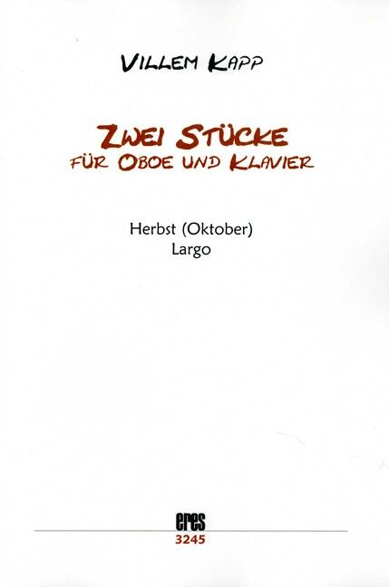 Kapp, V: 2 Stücke