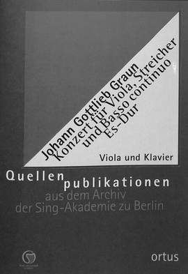Graun, J G: Konzert Es-Dur