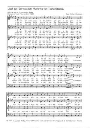 Menschick, W: Lied zur schwarzen Madonna
