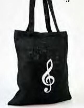 Jute Tasche Violinschlüssel