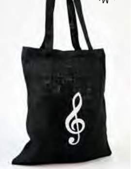 Jute Tasche Violinschlüssel