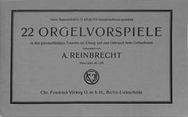 Reinbrecht, A: 22 Orgelvorspiele