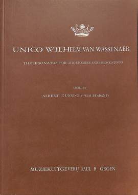 Wassenaer, U W v: 3 Sonaten