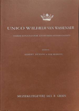 Wassenaer, U W v: 3 Sonaten