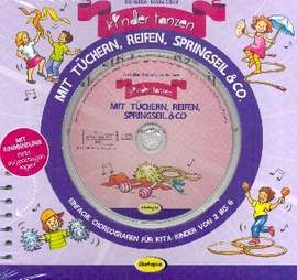 Kinder tanzen mit Tuechern Reifen Springseil + Co