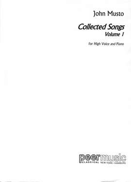 Musto, J: Collected songs 1