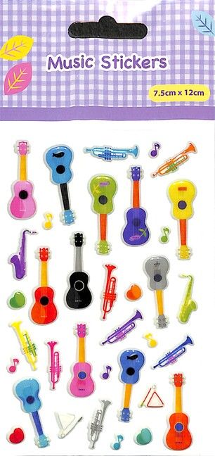 Stickers Musikinstrumente