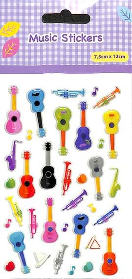 Stickers Musikinstrumente