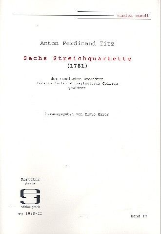 Titz, A: 6 Streichquartette 2