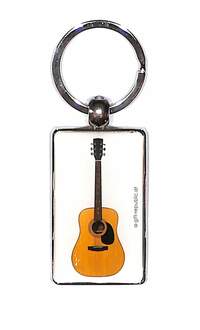 Keyring guitar metal 7,5*3 cm (UV digital printing)