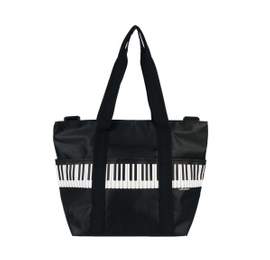Shoulder bag Pro Musica keyboard black/white (printed on both sides) 45*34*20 cm
